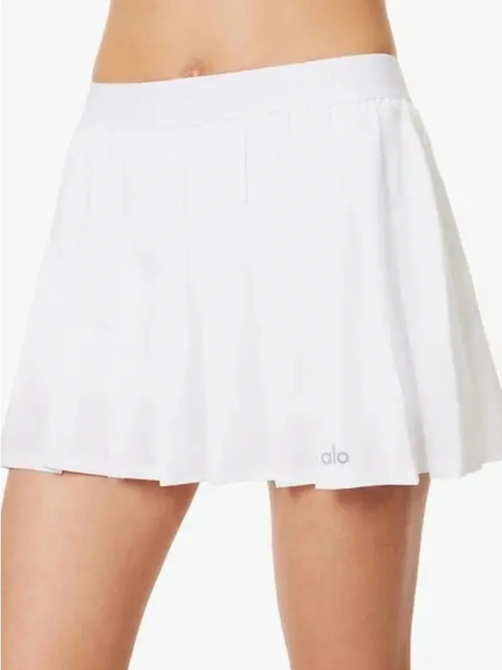ALO Yoga White tennis skirt